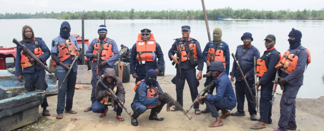 RIVERS NSCDC DISLODGES  ILLEGAL BUNKERING OPERATION IN CEMETERIES AT ABALAMA AND OPROAMA COMMUNITIES IN RIVERS STATE SAYS NO ROOM FOR COMPROMISE