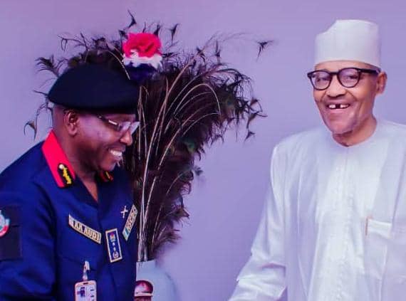 NSCDC CG, AHMED AUDI ATTENDS NORTH WEST SECURITY SUMMIT, VISITS FORMER PRESIDENT BUHARI, EMIRS OF DAURA, KATSINA