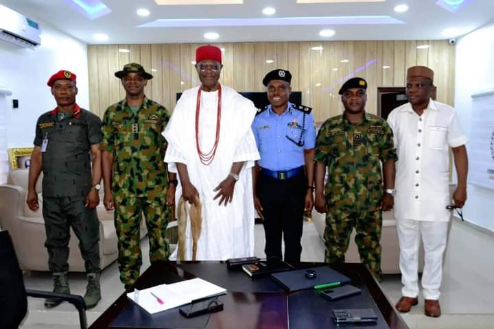 SECURED ANAMBRA STATE: COMMANDANT MAKU OLATUNDE, OTHER SERVICE COMMANDERS BRAINSTORM ON ANAMBRA SECURITY