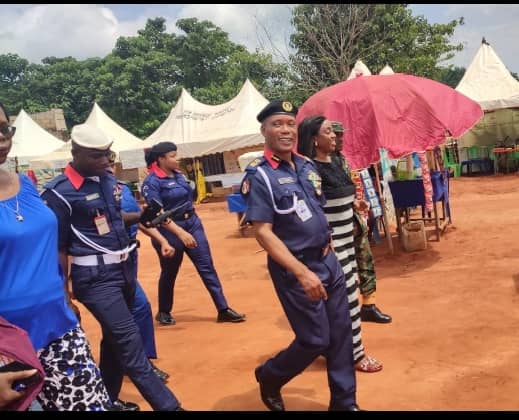 NSCDC ANAMBRA STATE COMMANDANT CONDUCTS UNSCHEDULED VISIT TO NYSC ORIENTATION CAMP, ASSURES CORPS MEMBERS AND OFFICIALS OF ADEQUATE SECURITY