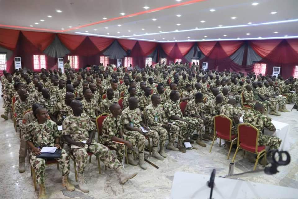 THEATRE COMMANDER HOSTS TROOPS TO A DINNER….Commends their operational posture, charges them to gear up for the wet season operations