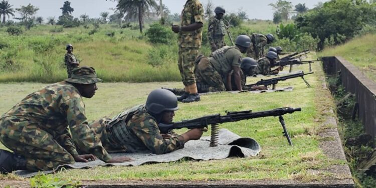 Navy trains personnel on firing exercises in Delta