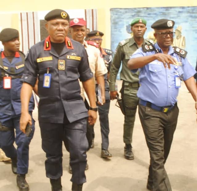 PROTEST: KOGI NSCDC BOSS, COMMANDANT PAUL IGWEBUIKE GOES ON-THE-SPOT-ASSESSMENT SECURITY TOUR