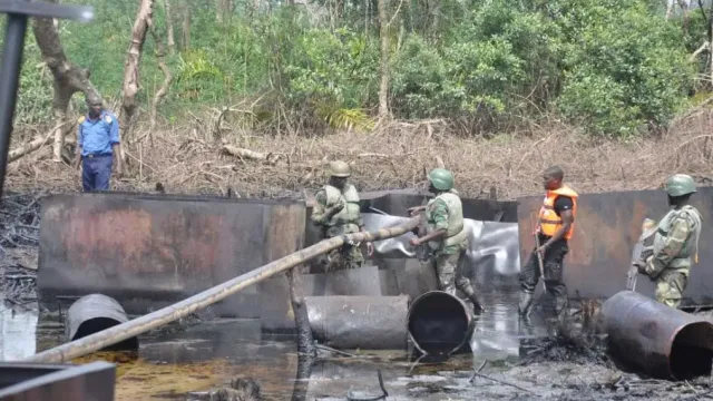 Navy Discovers Illegal Refinery Producing 200m Litres Of Fuel Daily