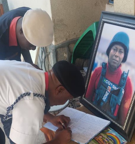 NASARAWA NSCDC COMMANDANT, M K INGAWA PAYS CONDOLENCE VISIT TO THE FAMILY OF LATE SC LUKA ABASHI IN NASARAWA