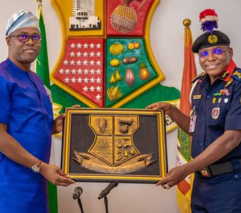 GOV SEYI MAKINDE LAUDS NSCDC BOSS FOR EFFECTIVE LEADERSHIP, PERSONNEL PROFESSIONALISM, DONATES OPERATIONAL VEHICLES TO ENHANCE AGRO RANGERS OPERATION