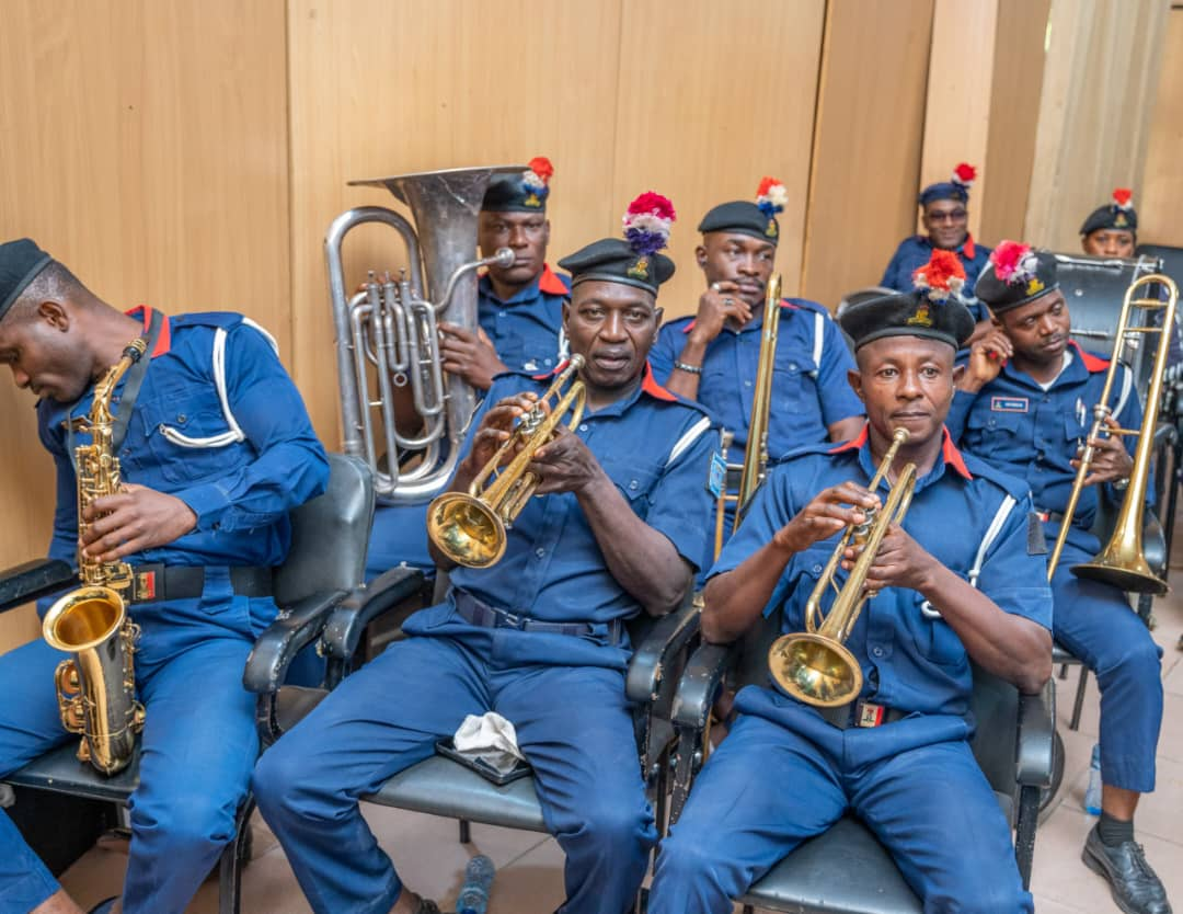 PEOPLE’S SECURITY MONITOR 2024 ANNUAL LECTURE/AWARD: When the superlative musical band of the Nigeria Security and Civil Defence Corps entertained guests with its sonorous melodies at the event