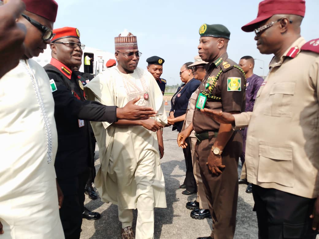 Nigeria Security and Civil Defence Corps, (NSCDC) Commandant General, Dr. Ahmed Abubakar Audi, Visits Cross River NSCDC Damaged Buildings, Promises To Seek Interior Minister’s Assistance To Help Rehabilitate The Buildings Destroyed  By A Windstorm Some Weeks Ago