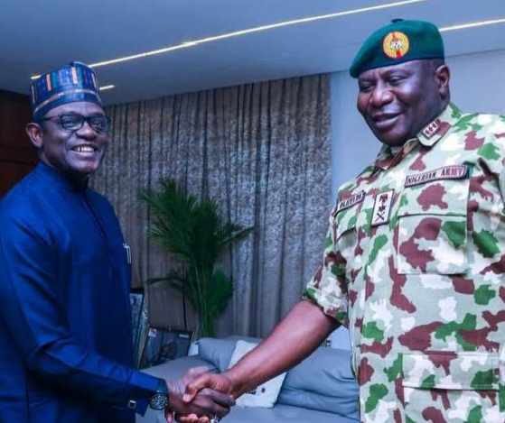 COAS ASSURES YOBE STATE GOVERNMENT OF COMMITMENT TO DEAL WITH SECURITY CHALLENGES