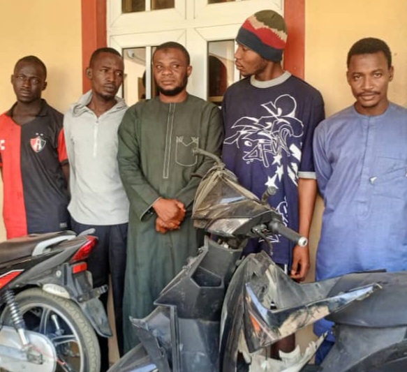 NSCDC Busts Motorcycle Thieves Syndicate, Arrests 6 in Kano