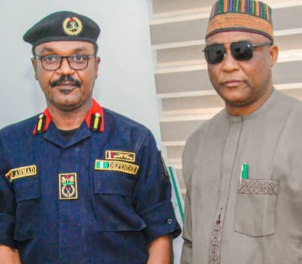 KATSINA NSCDC COMMANDANT VISITS STATE COMMISSIONER OF INTERNAL SECURITY AND HOME AFFAIRS