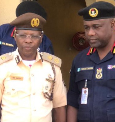 ZAMFARA IMMIGRATION SERCIVE COMPTROLLER,  M S ALIYU, VISITS ZAMFARA NSCDC COMMANDANT, SANI MUSTAPHA ADVOCATES PRODUCTIVE PARTNERSHIP