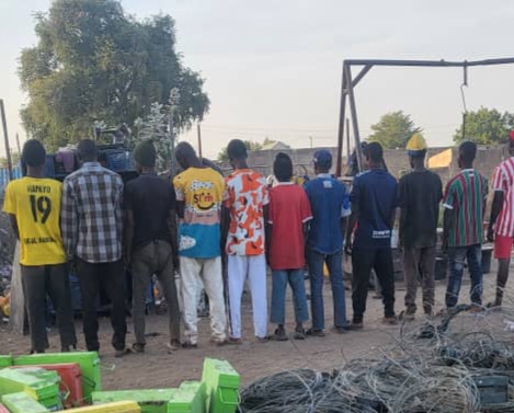 NSCDC GOES TOUGH ON VANDALS ARREST 17 SUSPECTS FOR DESTRUCTION OF TELECOM AND POWER INSTALLATIONS IN YOBE