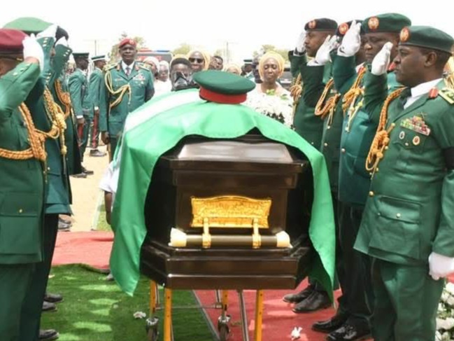 NIGERIAN ARMY BURIES LATE BRIG GEN EF ZAMANI (RTD) IN ZONKWA, KADUNA STATE