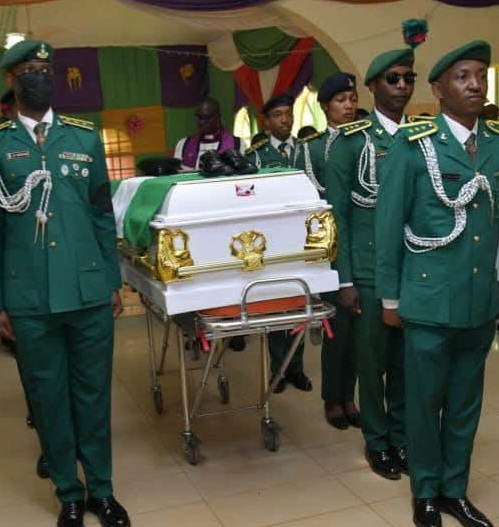 THE REMAINS OF LATE CAPTAIN KEZIAH GODIYA AYUBA LAID TO REST WITH FULL MILITARY HONOURS