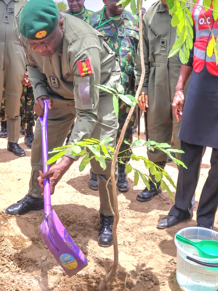 COAS CHARGES OFFICERS TO EXPLORE INGENIOUS, WORKABLE IDEAS FOR TACKLING EMERGING SECURITY THREATS…..Initiates 211 Demonstration Battalion Barracks construction in Bauchi