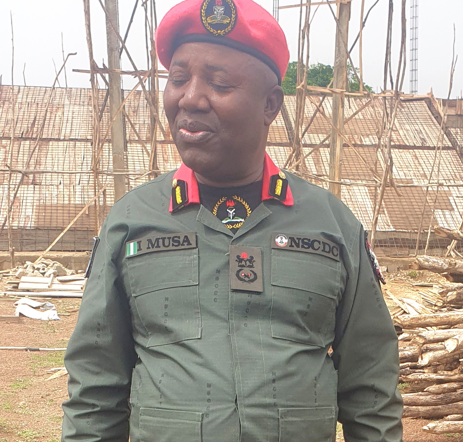 Ishaku Musa, Plateau NSCDC Commandant, Visits  The Permanent  Site Of The NSCDC Training College Ahead Of CG Audi’s Duty Tour Of The Plateau State NSCDC