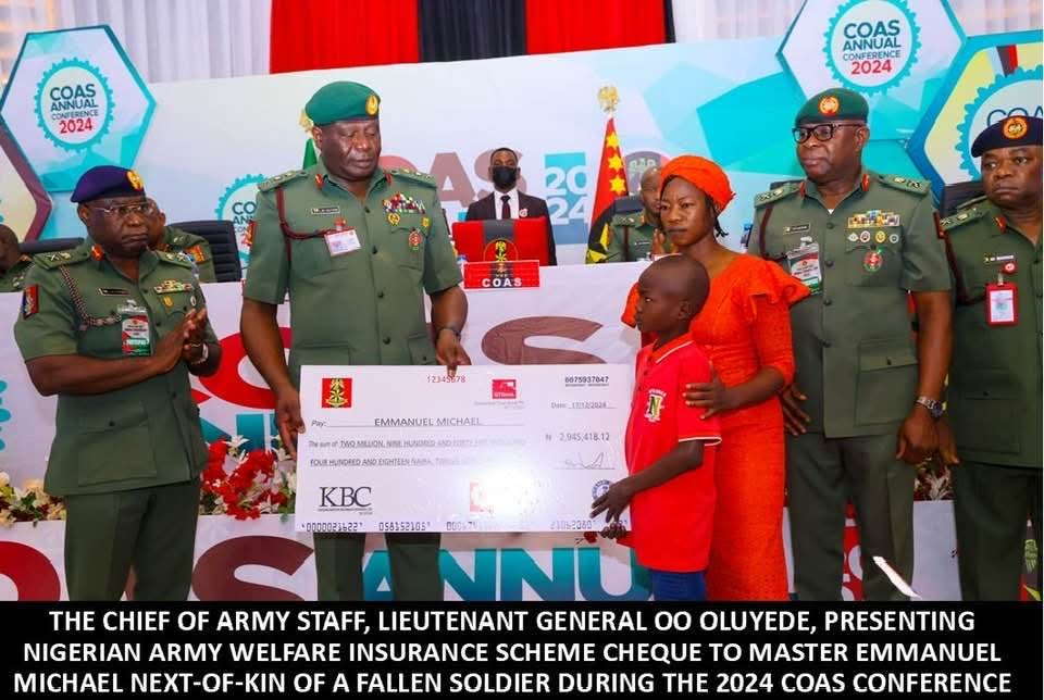 NIGERIAN ARMY CLARIFIES ALLEGATIONS OF NEGLECT ON WIDOWS’ WELFARE