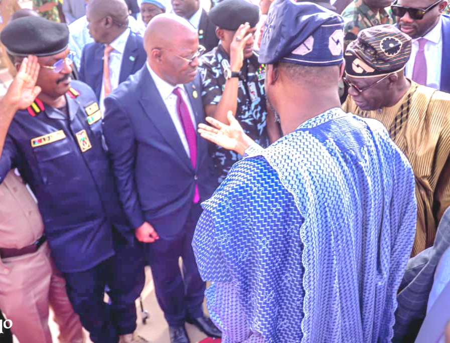 COMMANDANT AHMAD JOINS GOV. RADDA, OTHER SECURITY CHIEFS TO RECEIVE PRESIDENT BOLA AHMED TINUBU