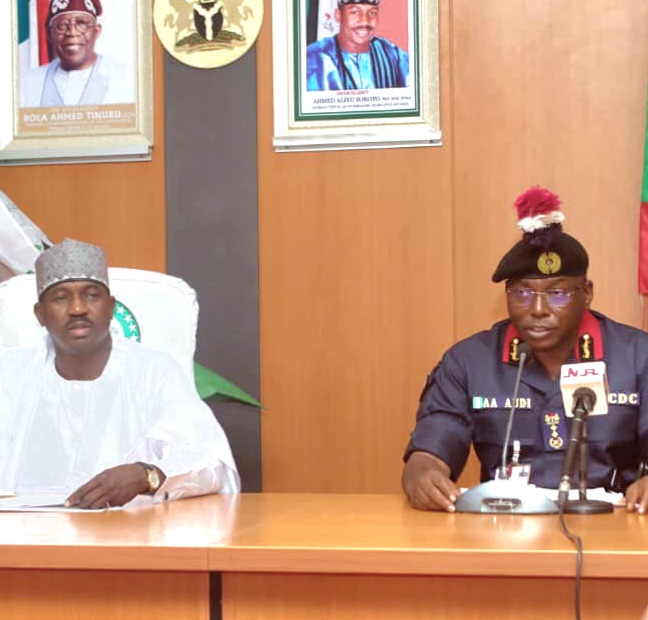 NSCDC COMMANDANT GENERAL PAYS COURTESY VISIT TO GOVERNOR OF SOKOTO STATE, SEEKS GREATER COLLABORATION IN TACKLING INSECURITY
