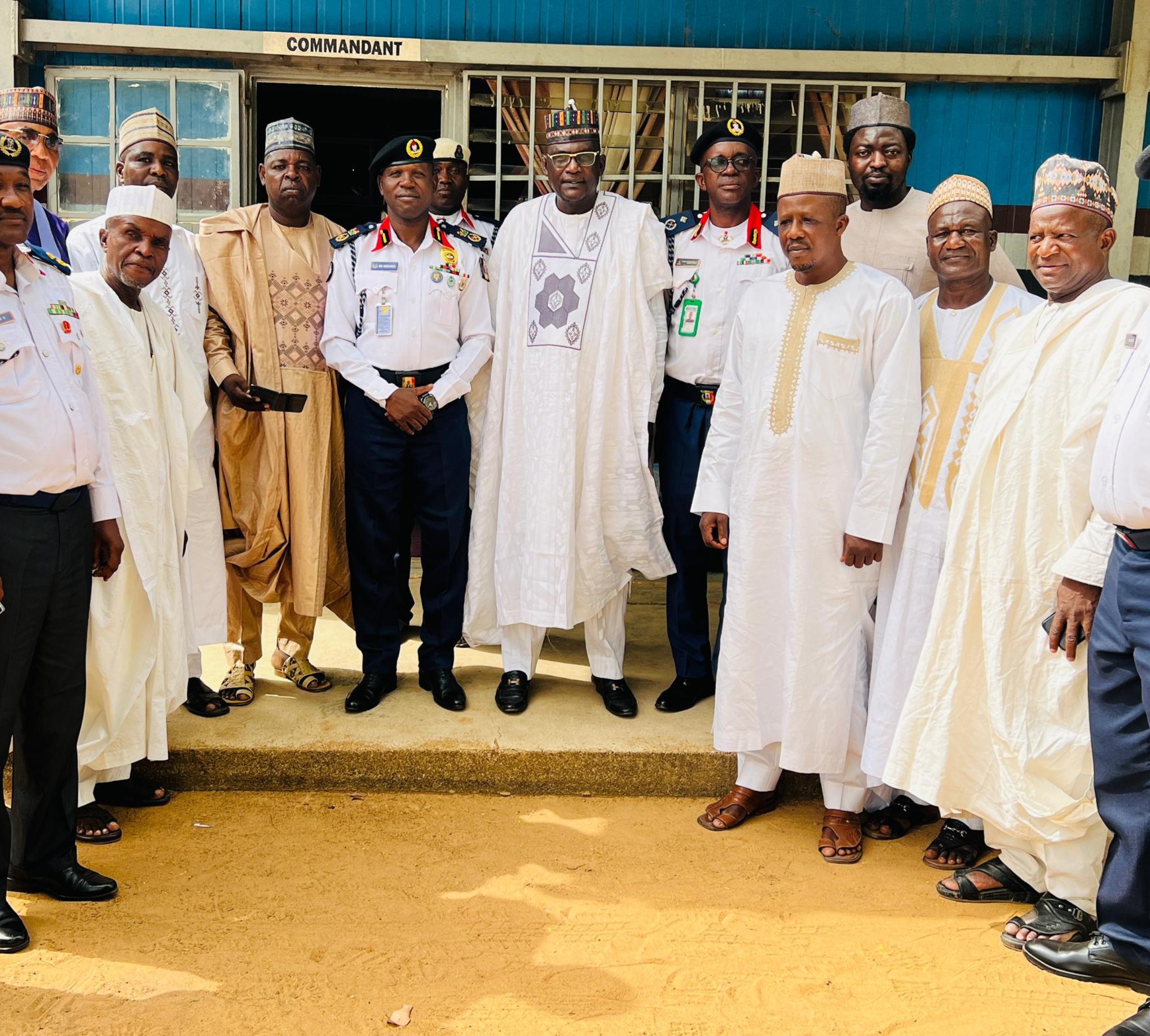 NSCDC Jigawa State Commandant Receives Newly Elected PDP Executives in Courtesy Visit