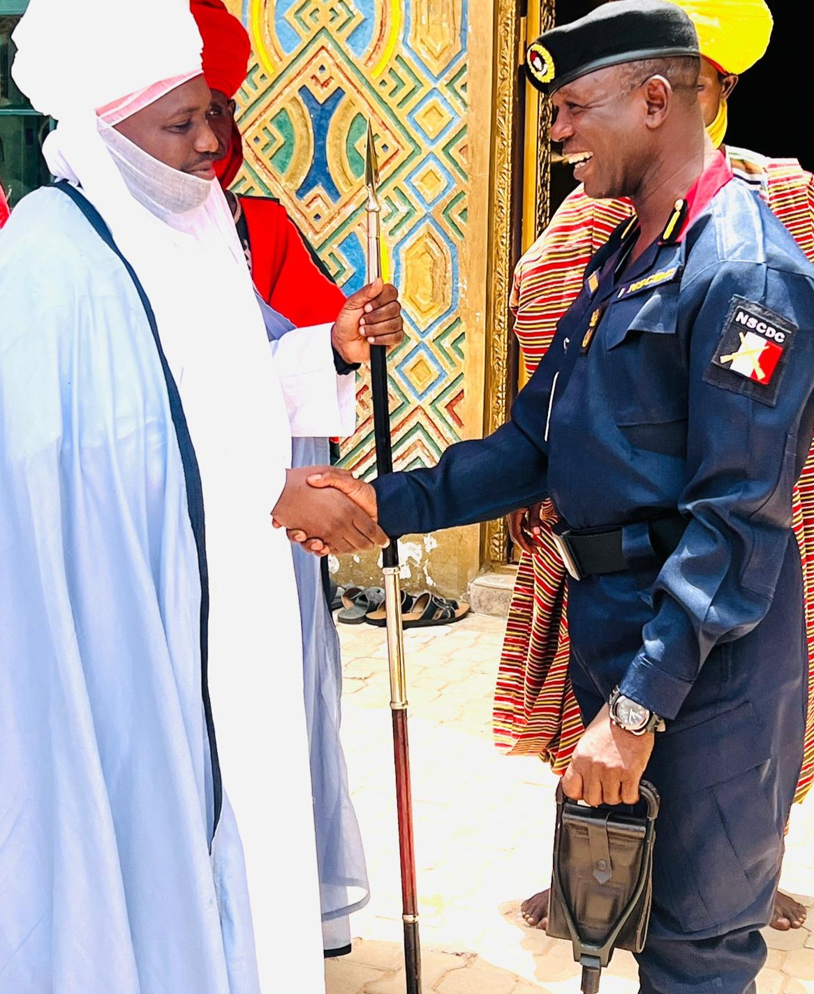 NSCDC JIGAWA STATE COMMANDANT PAYS COURTESY VISIT TO THE EMIR OF DUTSE