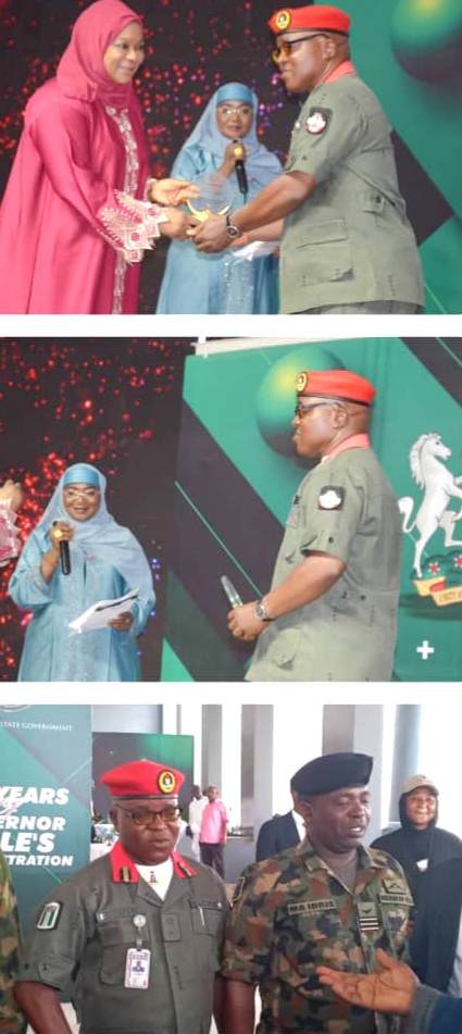 A.A. SULE GIDA GIDA SUPPORT GROUP HONOURS NSCDC NASARAWA STATE COMMAND FOR OUTSTANDING CONTRIBUTION TO SECURITY