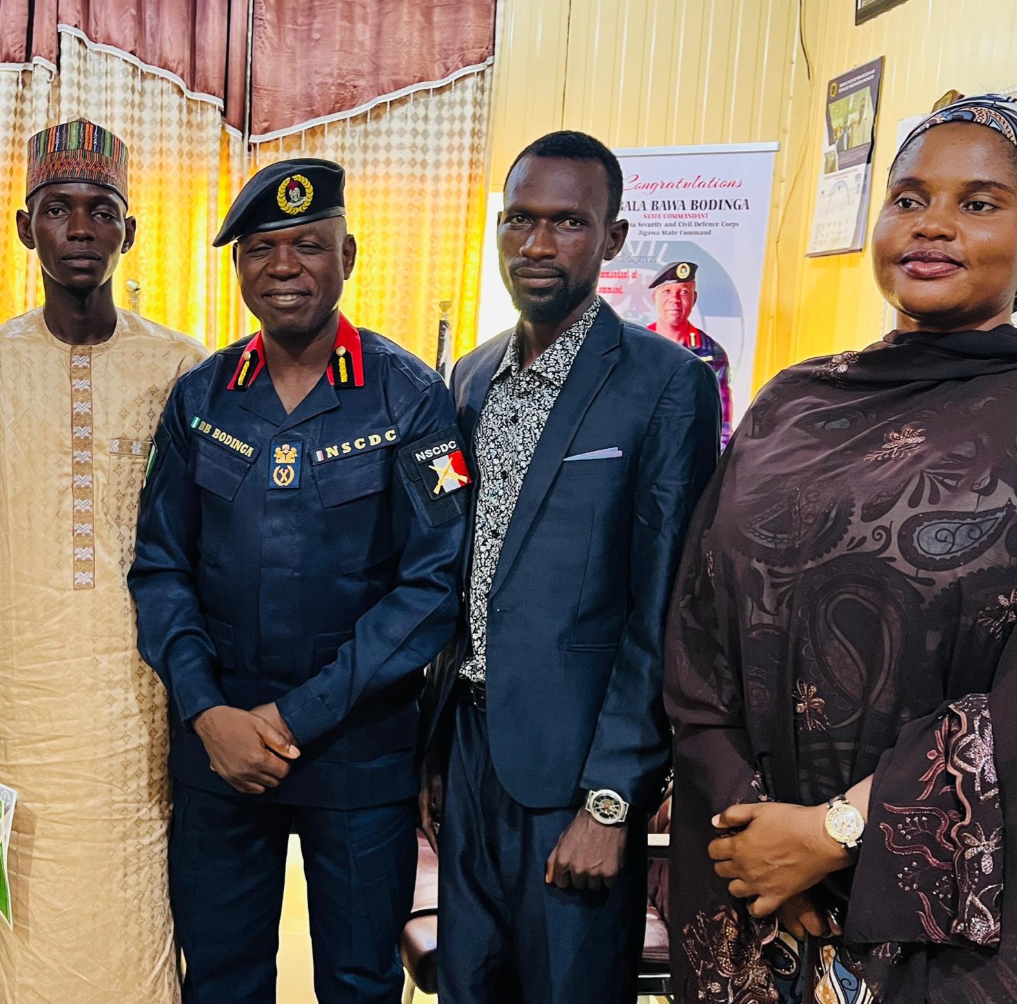 YOUTH ASSEMBLY OF NIGERIA PAYS COURTESY VISIT TO NSCDC JIGAWA STATE COMMANDANT