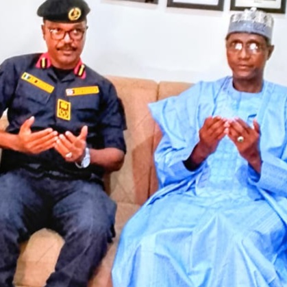 COMMANDANT AHMAD RECEIVES NEMA COORDINATOR KATSINA-KADUNA ZONE, CONDOLES SENATOR ABDUL’AZIZ MUSA YAR’ADUA