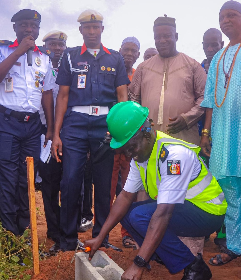 LAGOS NSCDC PERFORMS GROUND BREAKING FOR 300 HOUSING UNITS