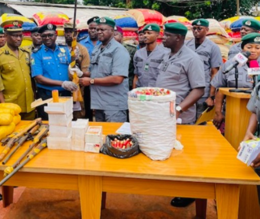 Ogun Customs hands over seized cannabis sativa, guns, to NDLEA, police
