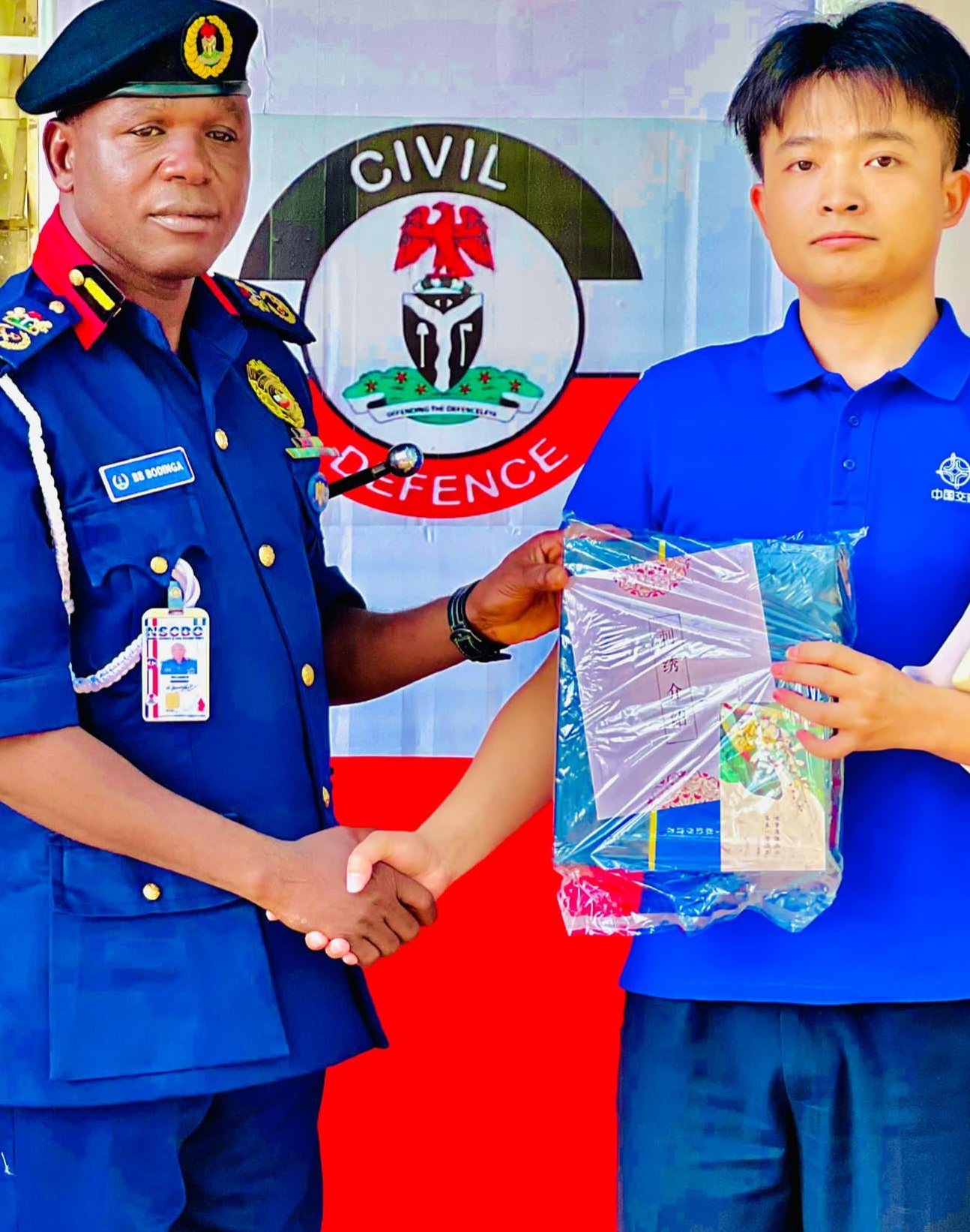 COURTESY VISIT: CHINA COMMUNICATION CONSTRUCTION COMPANY PAYS HOMAGE TO NSCDC JIGAWA STATE COMMANDANT