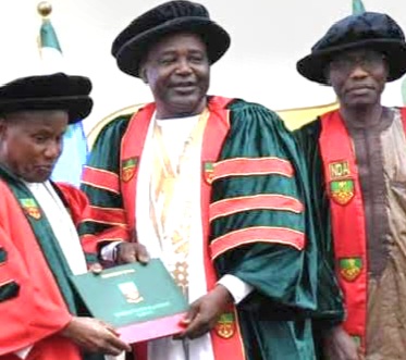 Former Defence Minister, Maj Gen Bashir Magashi (Rtd), Awarded Honorary Doctorate by NDA