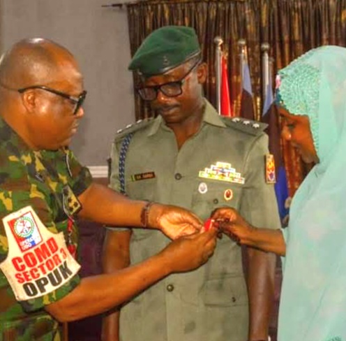 14 BRIGADE HEADQUARTERS HONOURS NEWLY PROMOTED COLONEL GARBA IN GRAND DECORATION CEREMONY