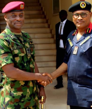 Shugaban Sojojin Musamman Na 4 Ya Ziyarci NSCDC Jihar Nasarawa Don Kara Hadin Kai a Tsaro