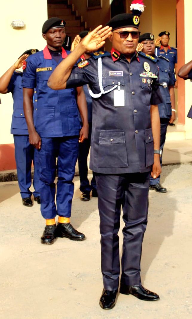 COMMANDANT BRAH SAMSON UMORU URGES PERSONNEL TO REDEDICATE THEMSELVES TO DUTY DURING MONDAY MUSTER PARADE