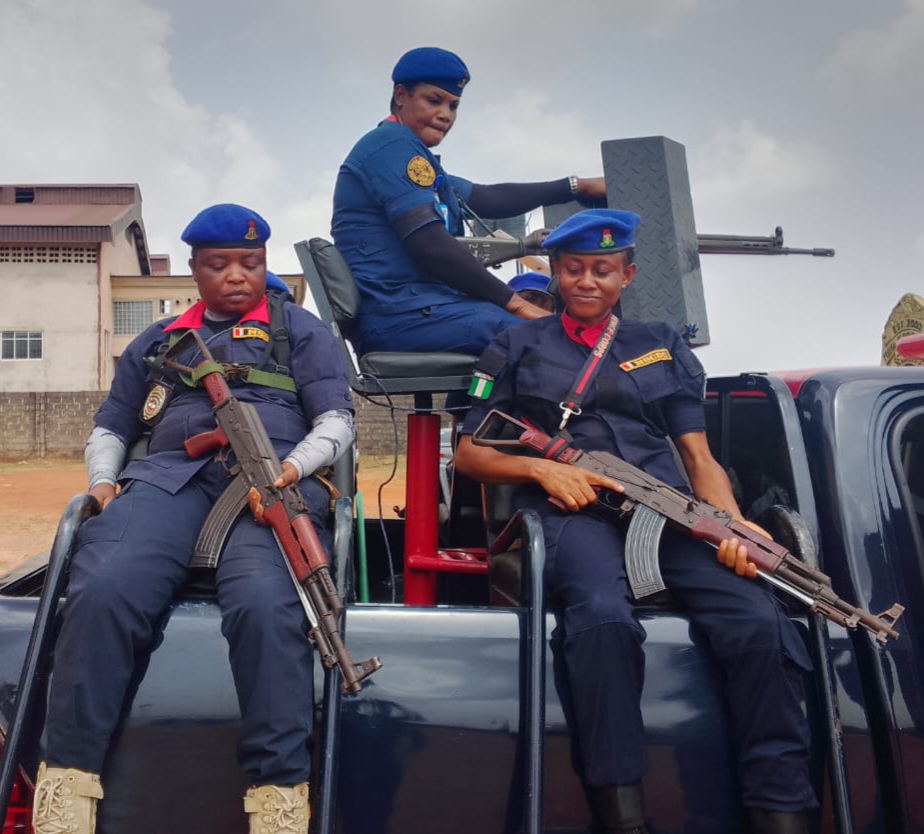 NSCDC Delta Female Squad Intensifies School Patrols in Asaba