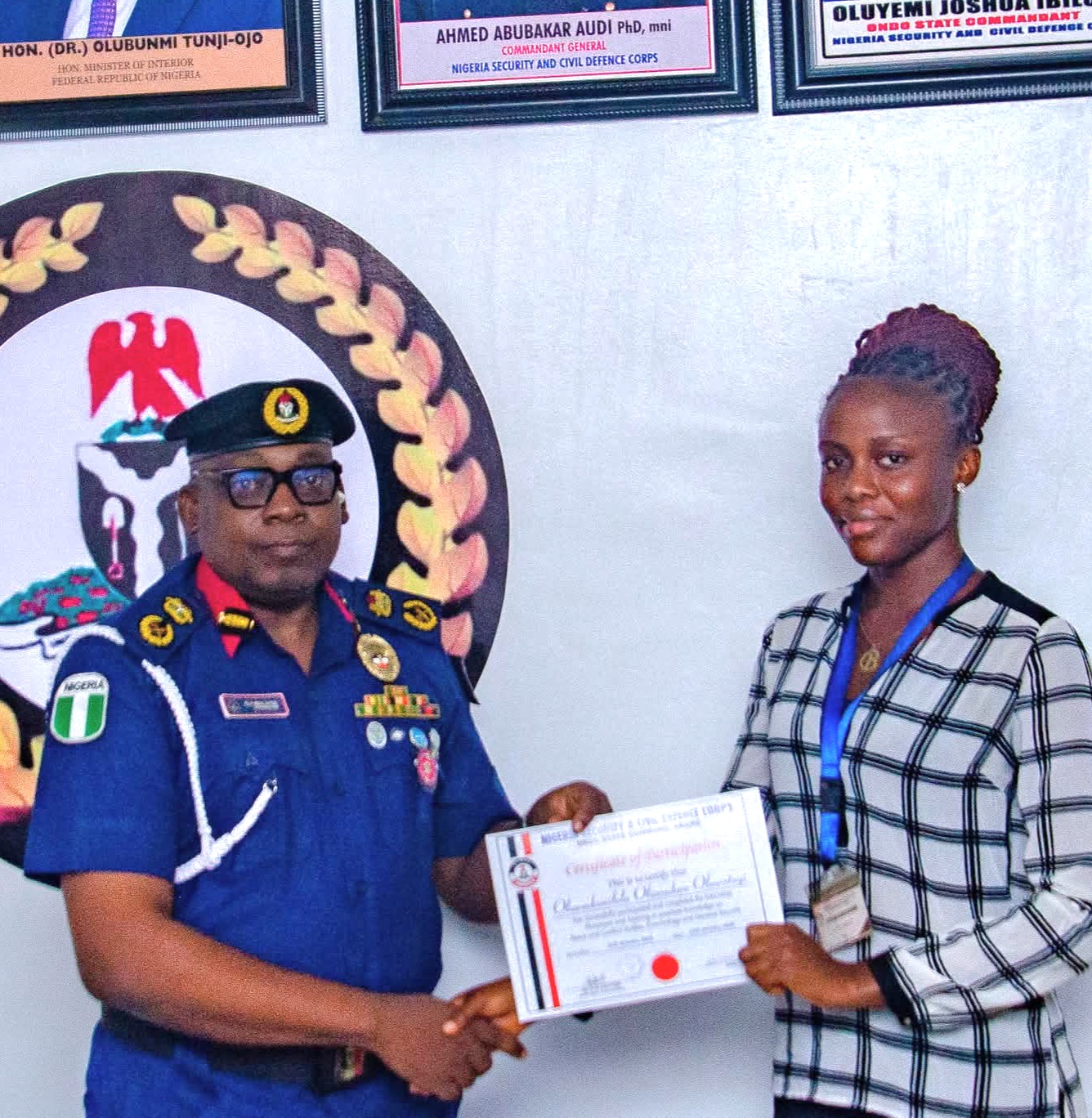 NSCDC Ondo Command Certifies 22 BOUESTI Students After SIWES Completion