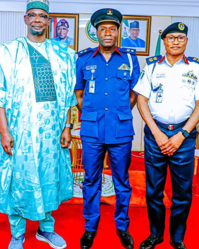 Governor Sule Decorates NSCDC Officer, Lukman Na Ali, With New Rank of Chief Superintendent