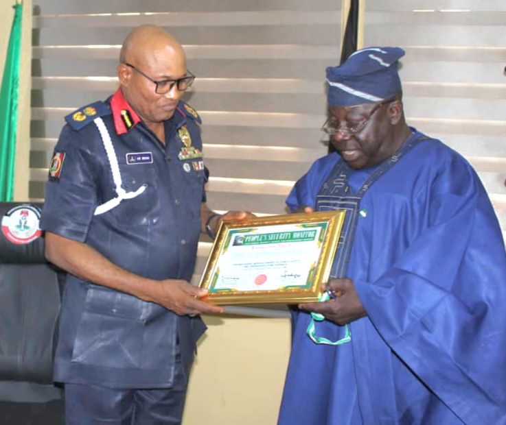 NSCDC Nasarawa Commandant Honoured with Leadership and Security Management Award