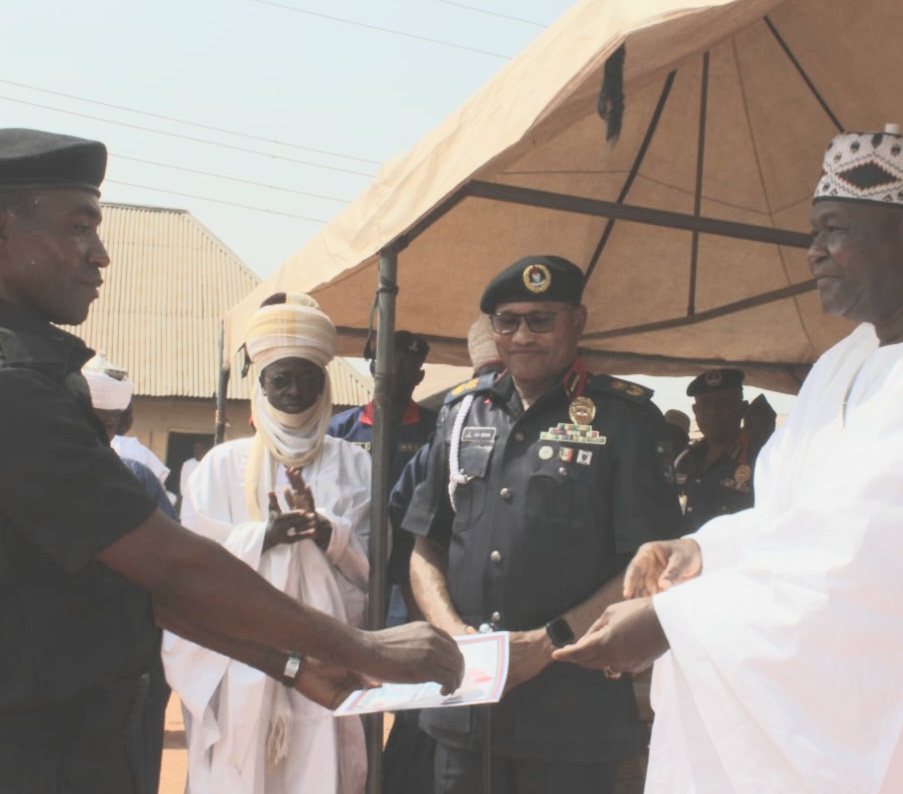 NSCDC COMMANDANT TRAINS 33 COMMUNITY VOLUNTEER GUARDS IN SHABU, LAFIA NORTH