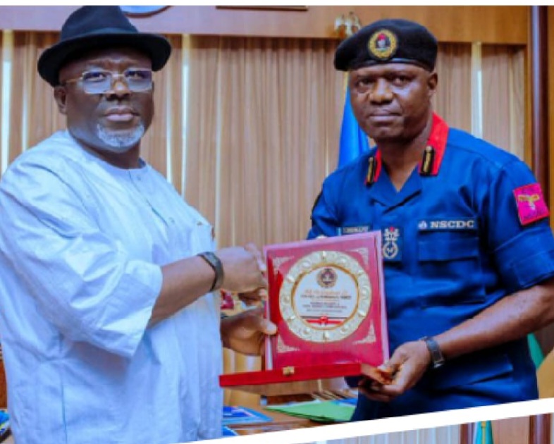 Governor Oborevwori Receives NSCDC Delta Commandant, Assures Corps of Full Support