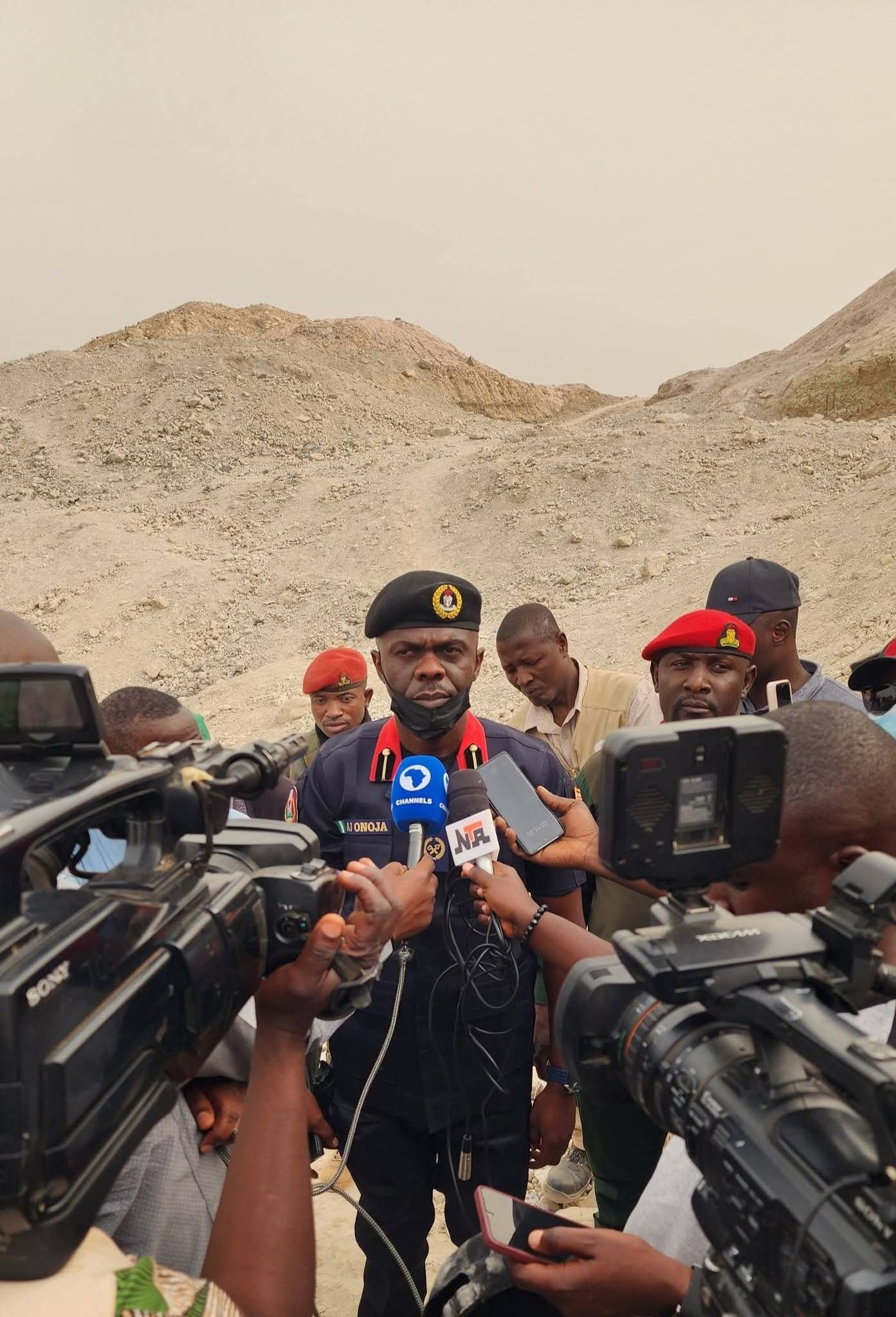 ACC Attah John Onoja Leads NSCDC Mining Marshals in Plateau Following Zurak Mining Tragedy