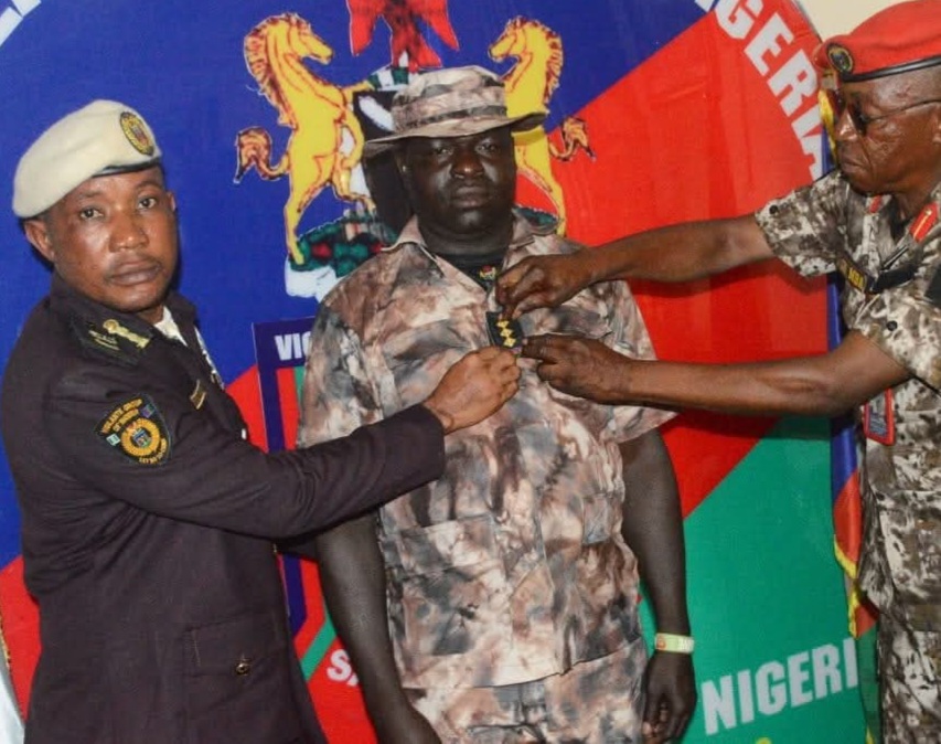 Vigilante Group of Nigeria Decorates Newly Promoted Officers in Abuja