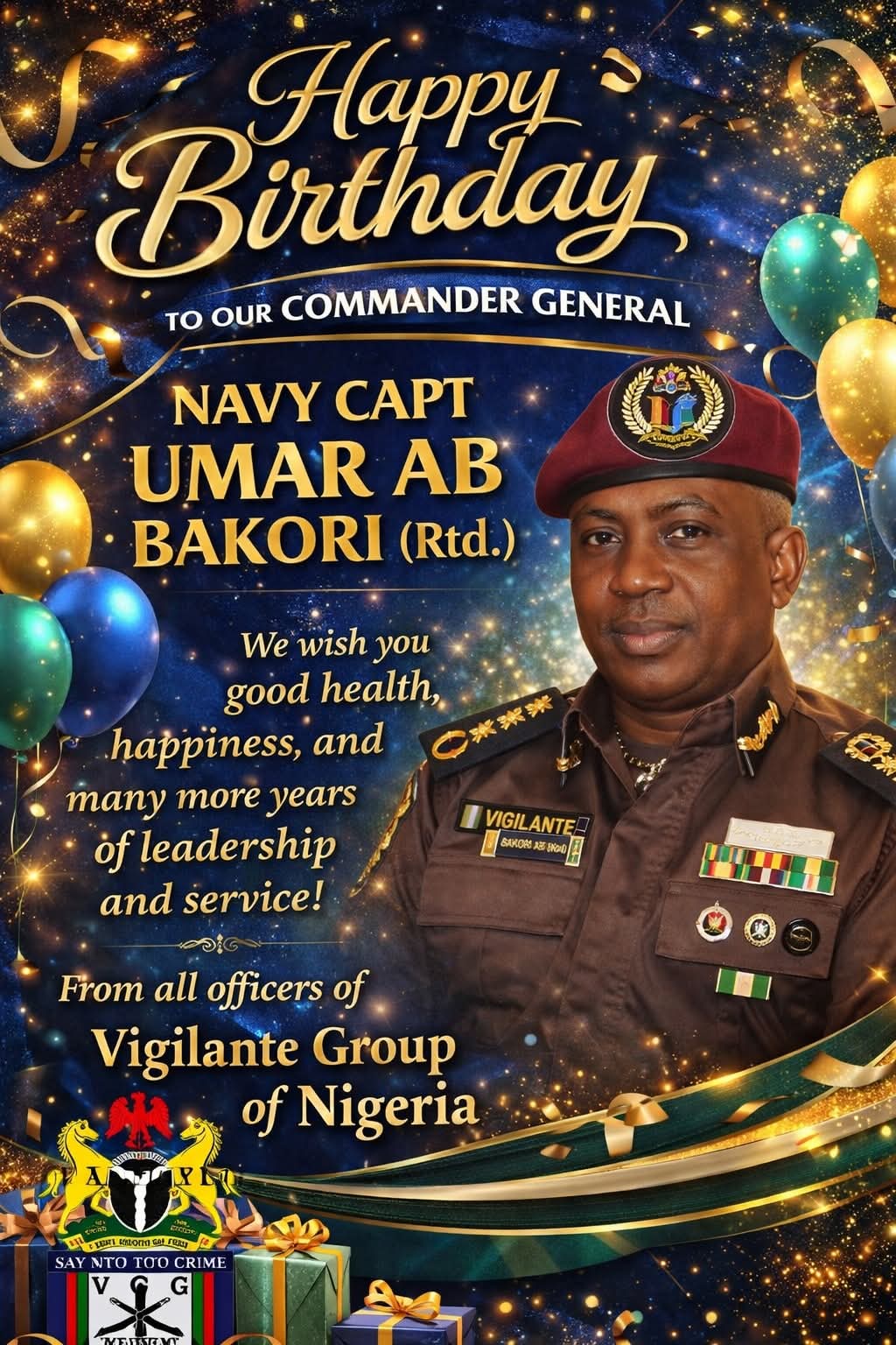 Happy birthday and many Happy returns