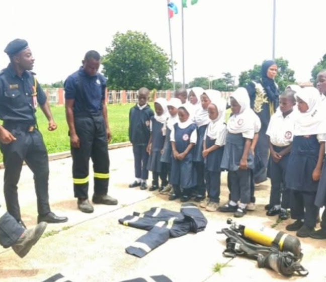FEDERAL FIRE SERVICE KWARA COMMAND HOSTS AL-WAHYAIN INTERNATIONAL ACADEMY STUDENTS ON FIRE SAFETY EDUCATIONAL EXCURSION