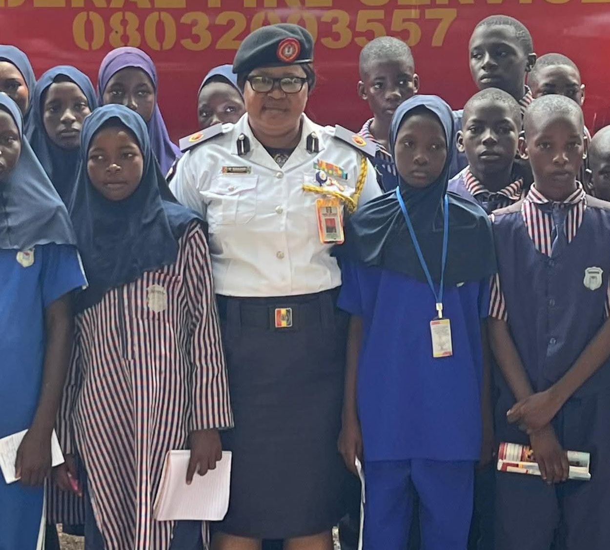 FEDERAL FIRE SERVICE, KWARA STATE COMMAND RECEIVES STUDENTS ON EDUCATIONAL EXCURSION