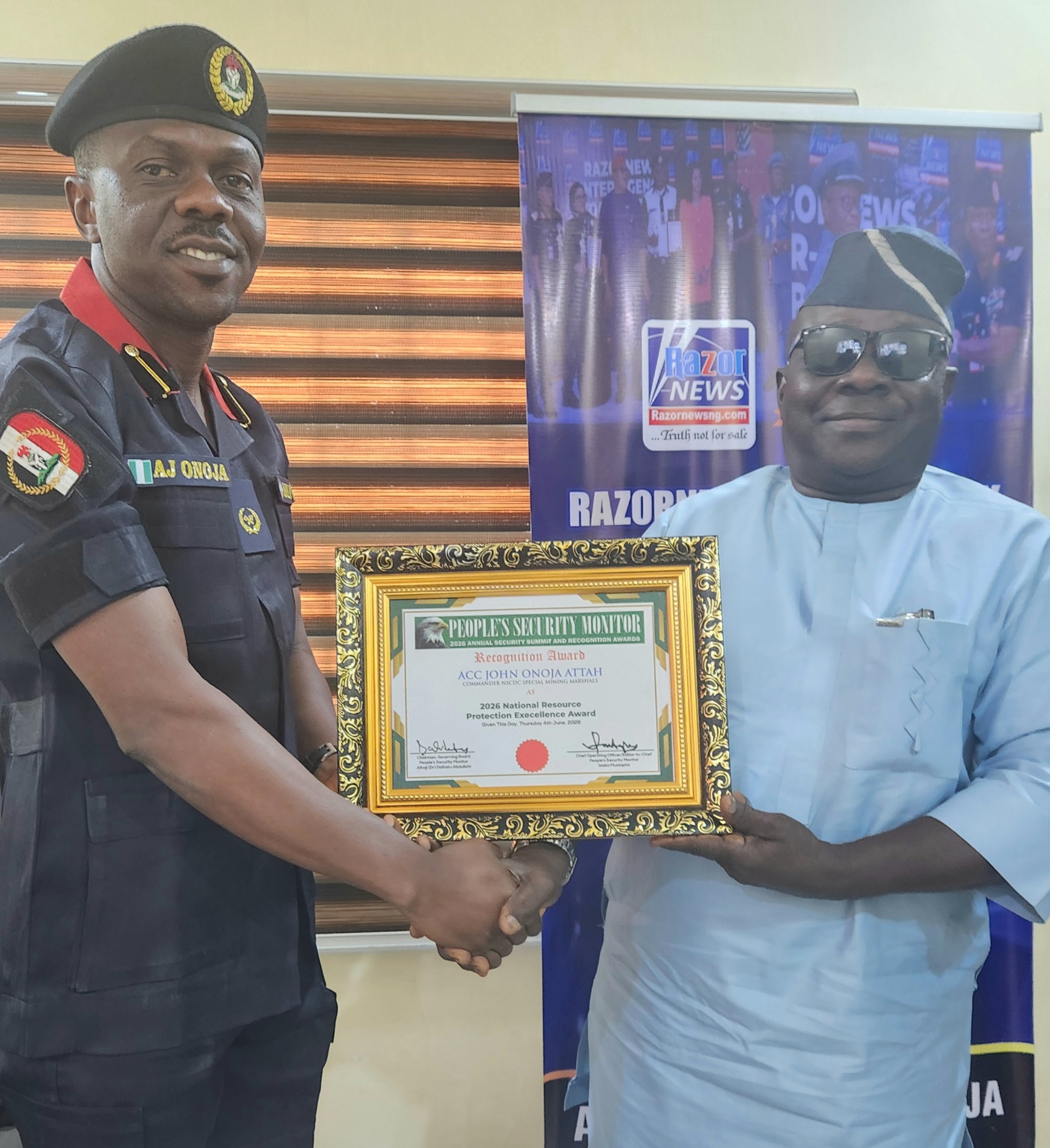 Mining Marshals Boss, ACC John Attah Onoja, Receives Prestigious PSM 2026 Excellence Award