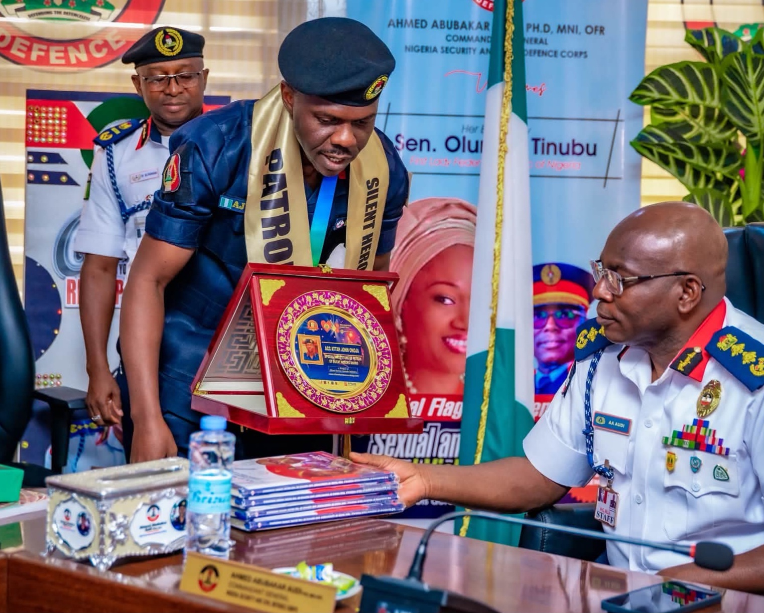 Mining Marshals Commander Presents Badge of Honour to NSCDC Commandant General in Tribute to Inspirational Leadership