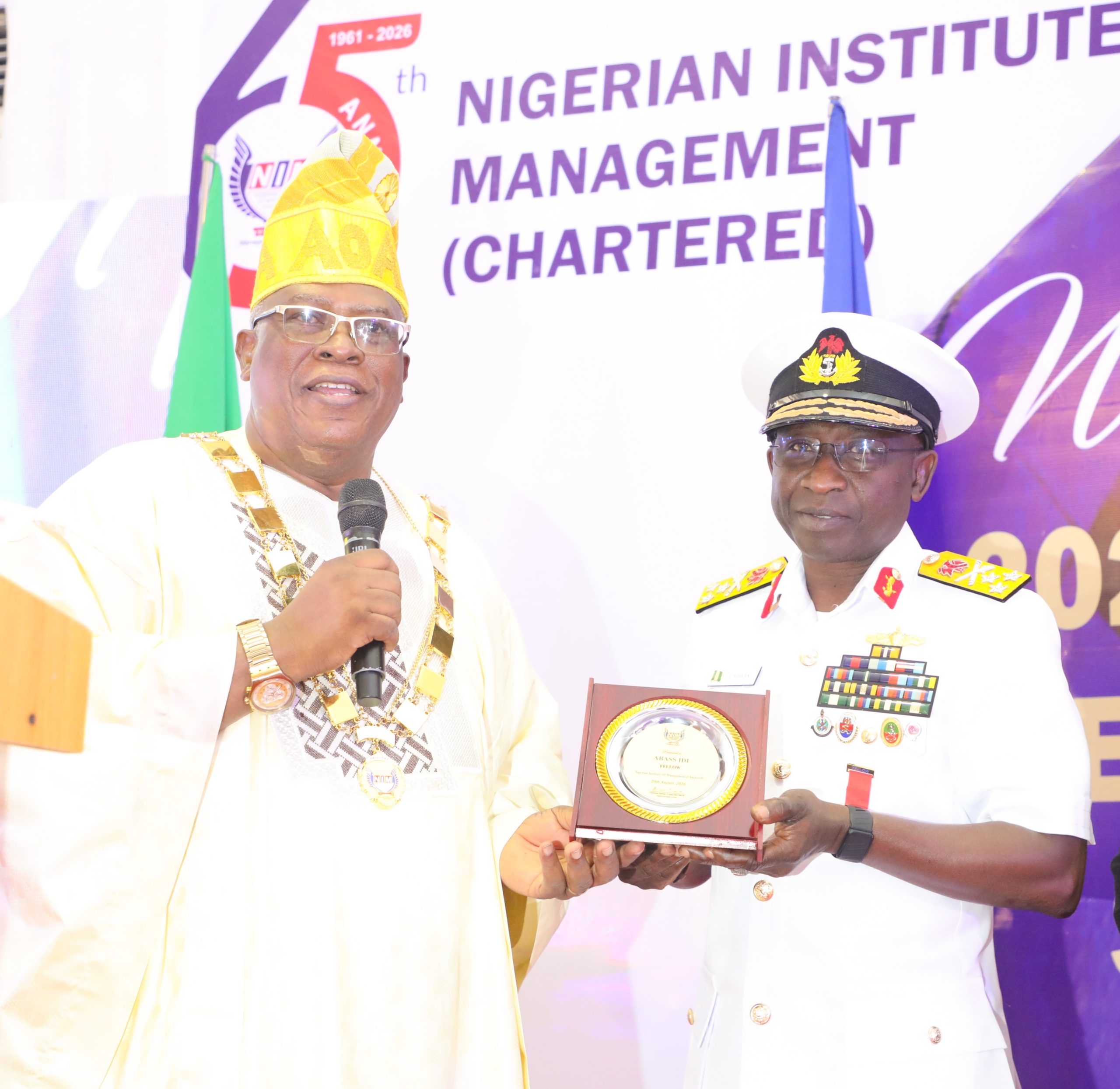 NIM Confers Fellowship on Naval Chief, CNS Reaffirms People-Centred Leadership